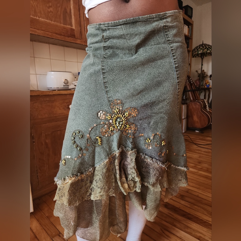 Denim skirt